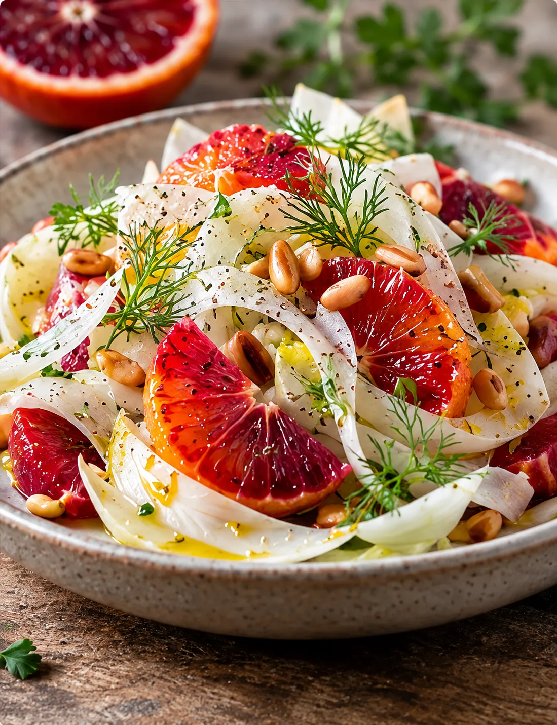 Blutorangen-Fenchel-Salat